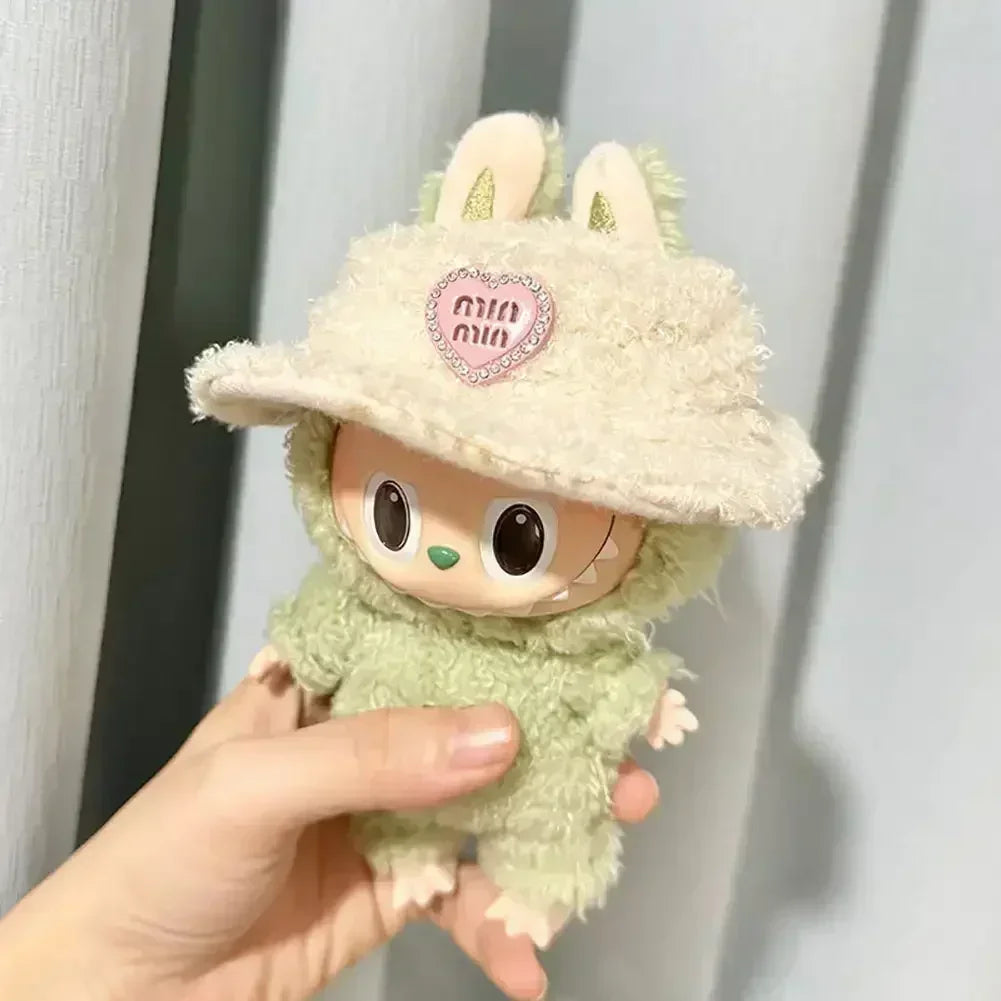 Pink White Sweater and Hat